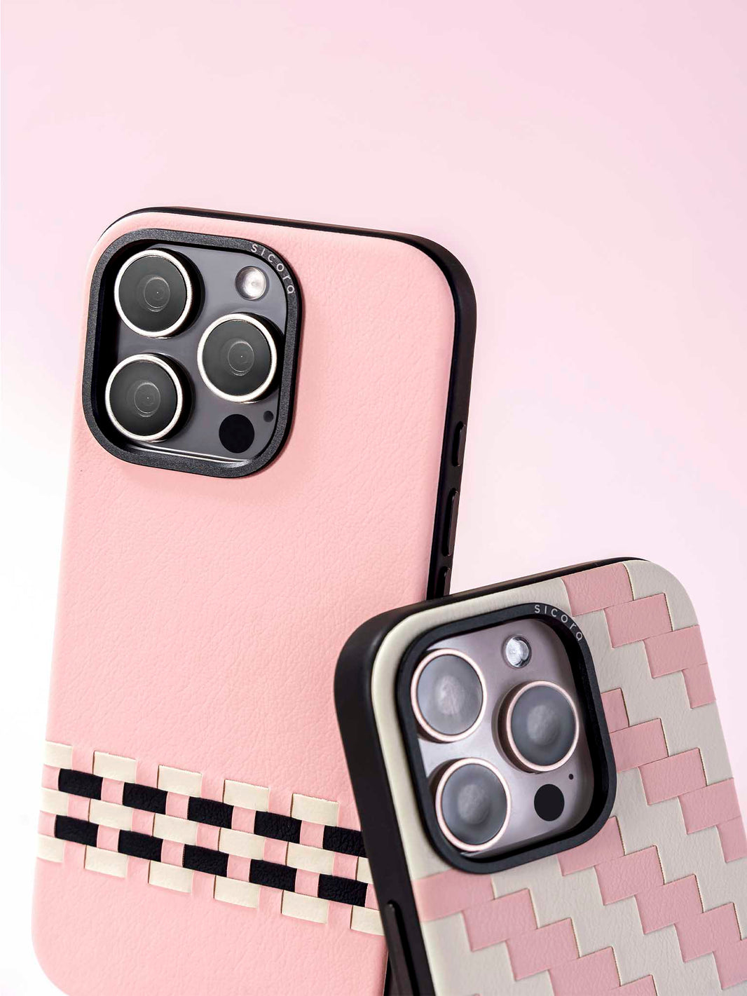 SICORA silicone vegan leather phone cases