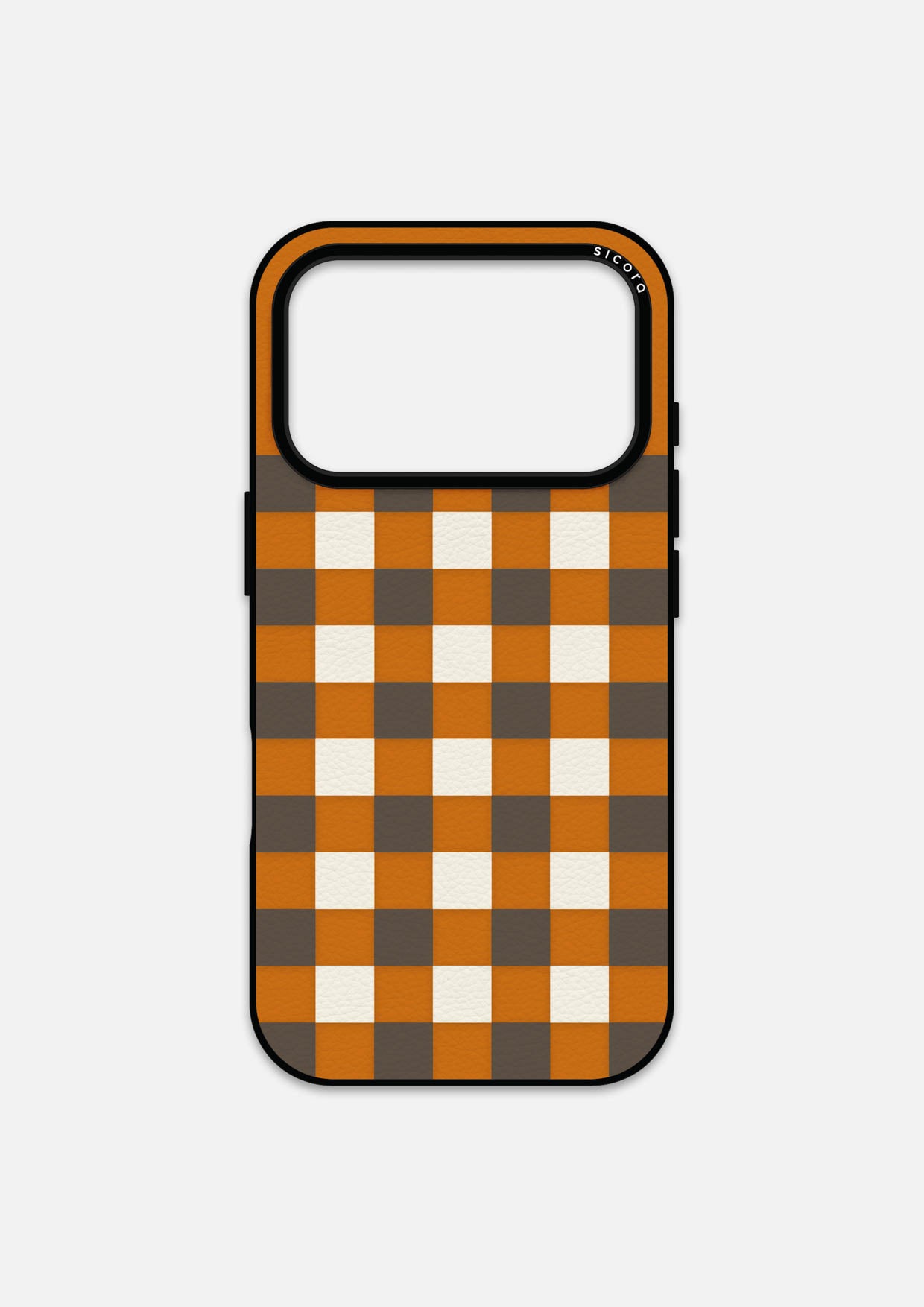 CHECKERBOARD CASE - TOFFEE GC