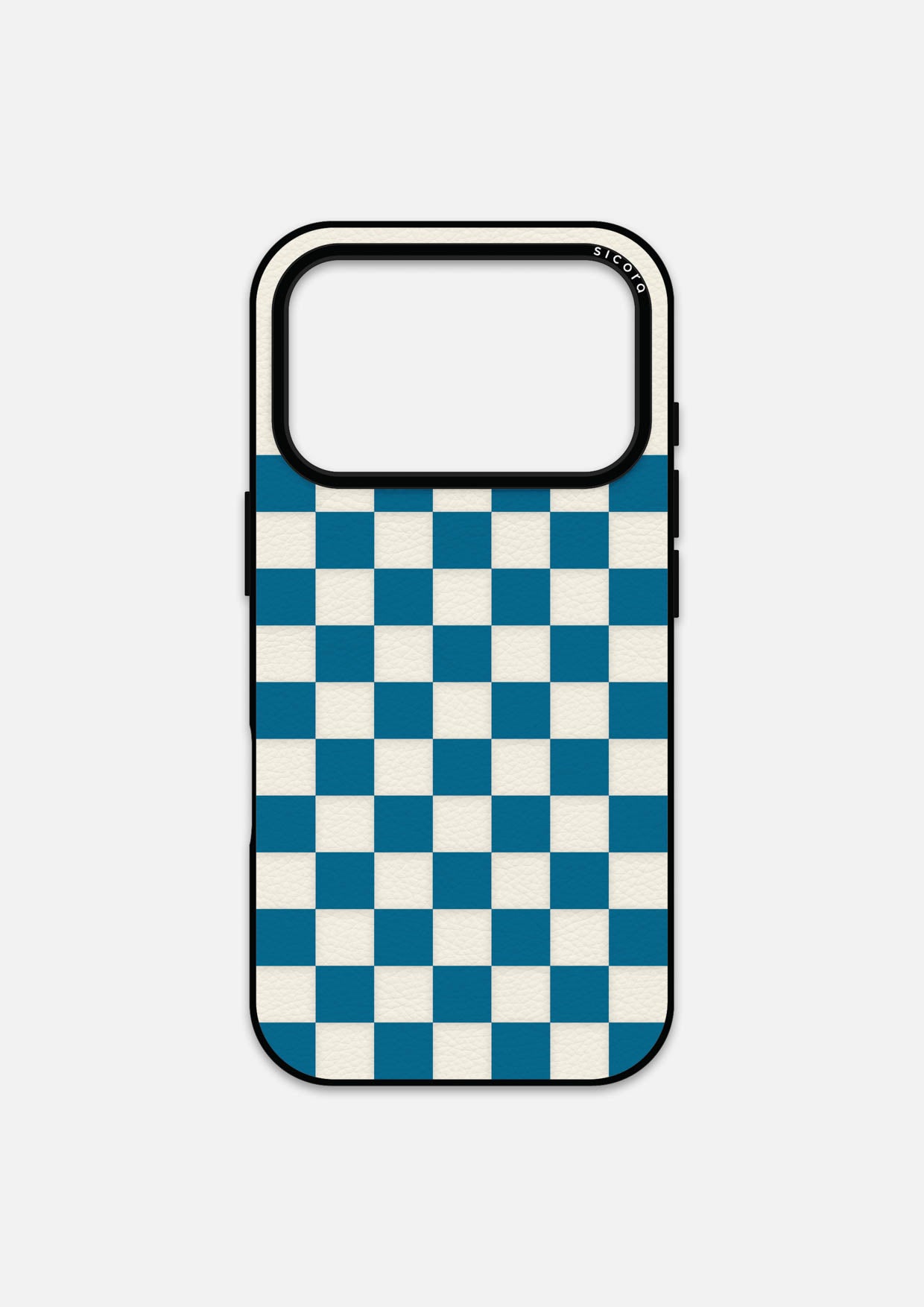 CHECKERBOARD CASE - SEA + CREAM