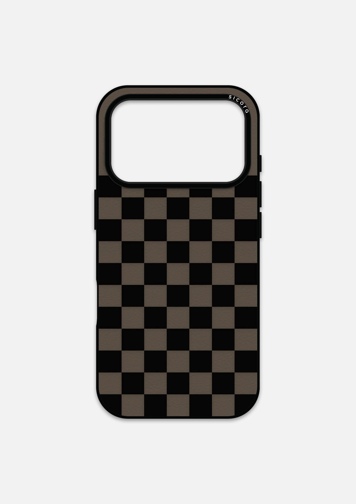 CHECKERBOARD CASE - BLACK + GRANITE