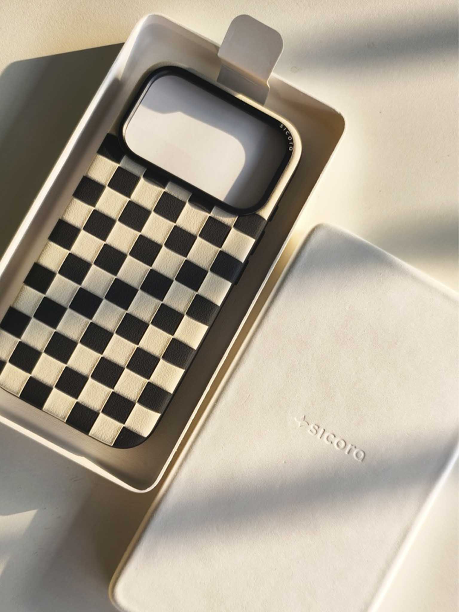 sicora checkerboard phone case 