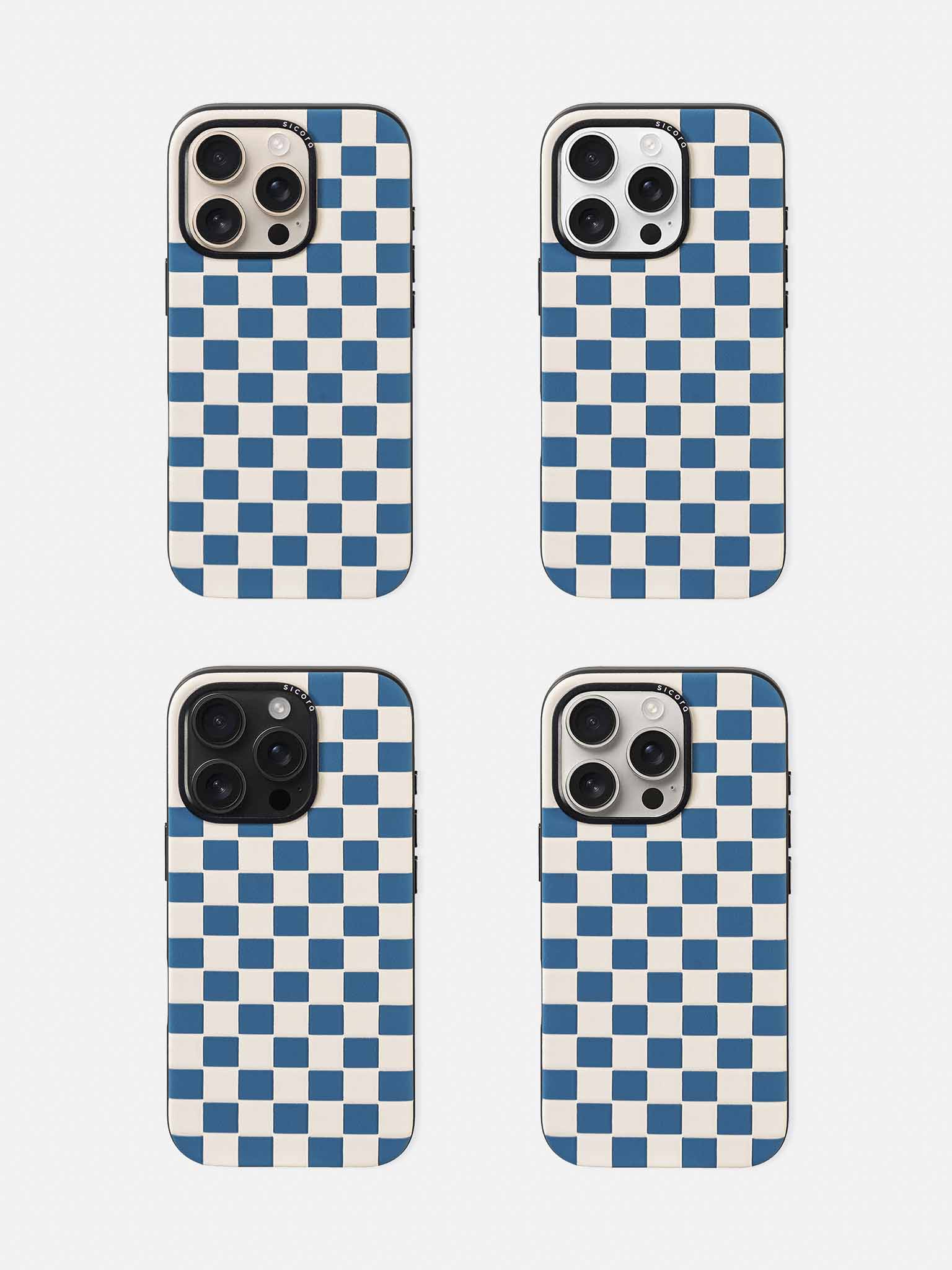 sicora iPhone 16 pro checkerboard case sea cream lineup