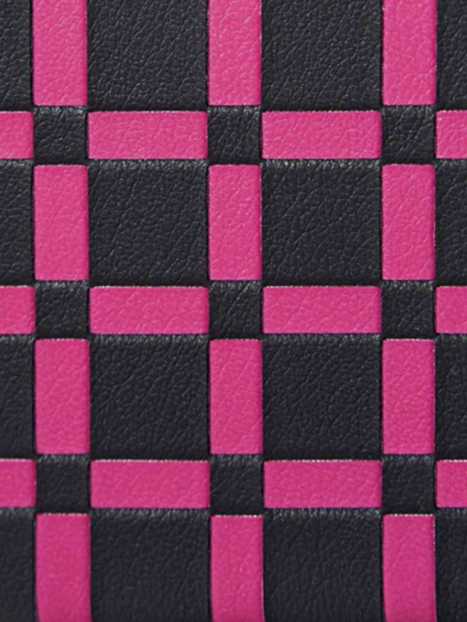 Sicora black and magenta checkered pattern