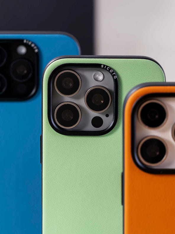 sicora handmade silicone vegan leather  iphone cases
