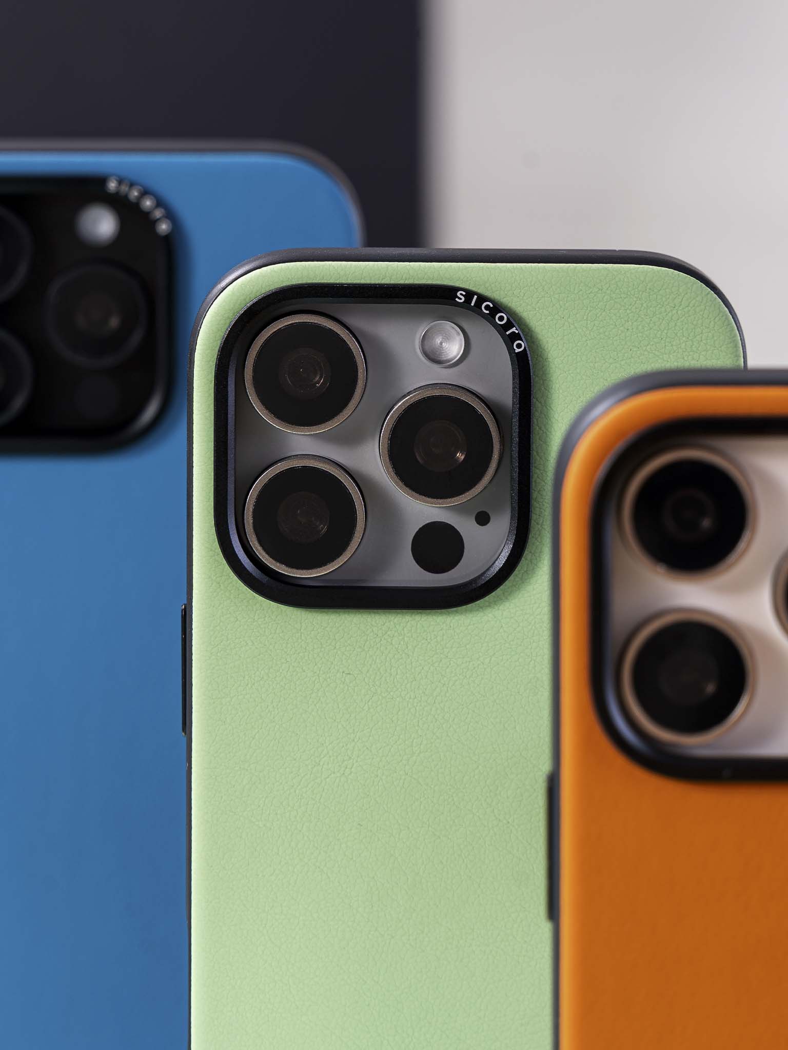 sicora handmade silicone vegan leather  iphone cases
