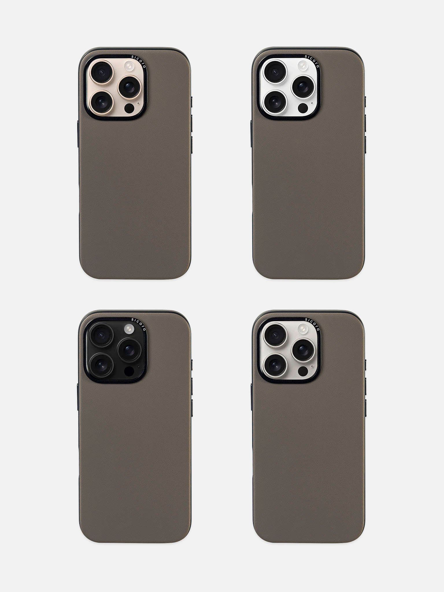 sicora iPhone 16 pro moodblock case granite gray lineup