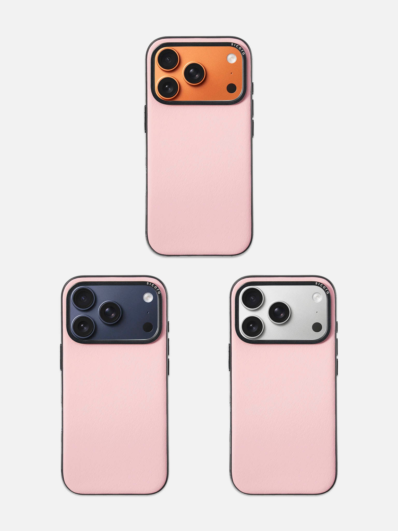 sicora iPhone 17 pro moodblock case pink lineup