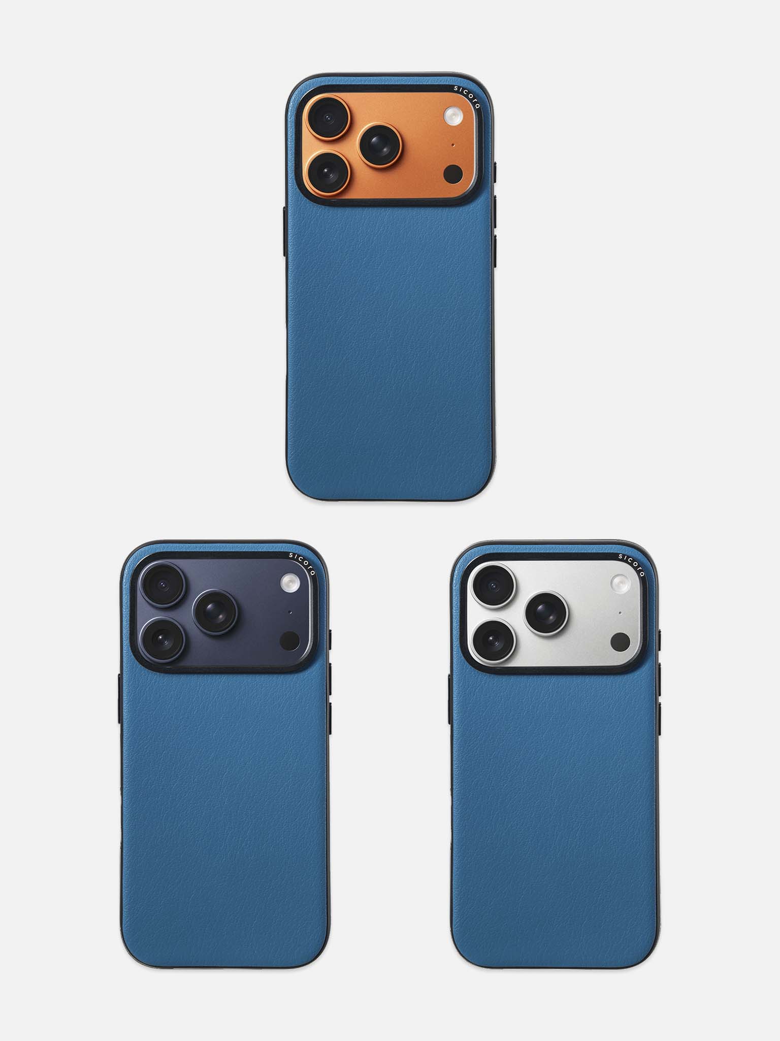 sicora iPhone 17 pro moodblock case sea blue lineup