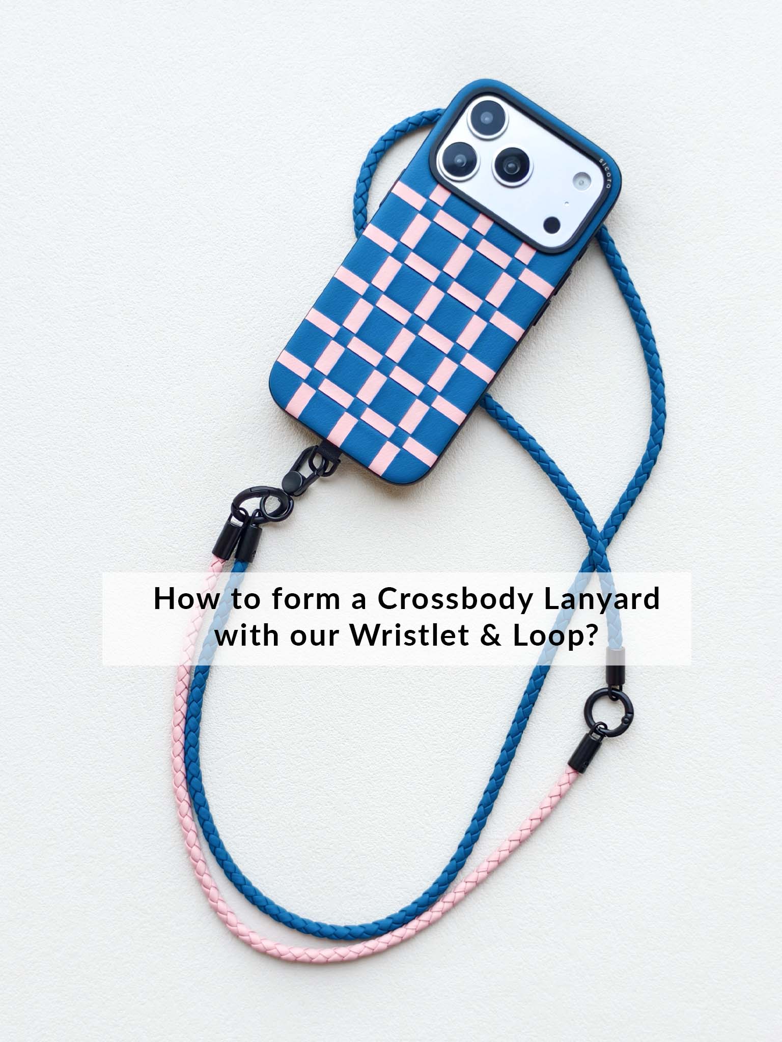 SICORA Wristlet Handmade Vegan Leather Lanyard – Phone & Keychain