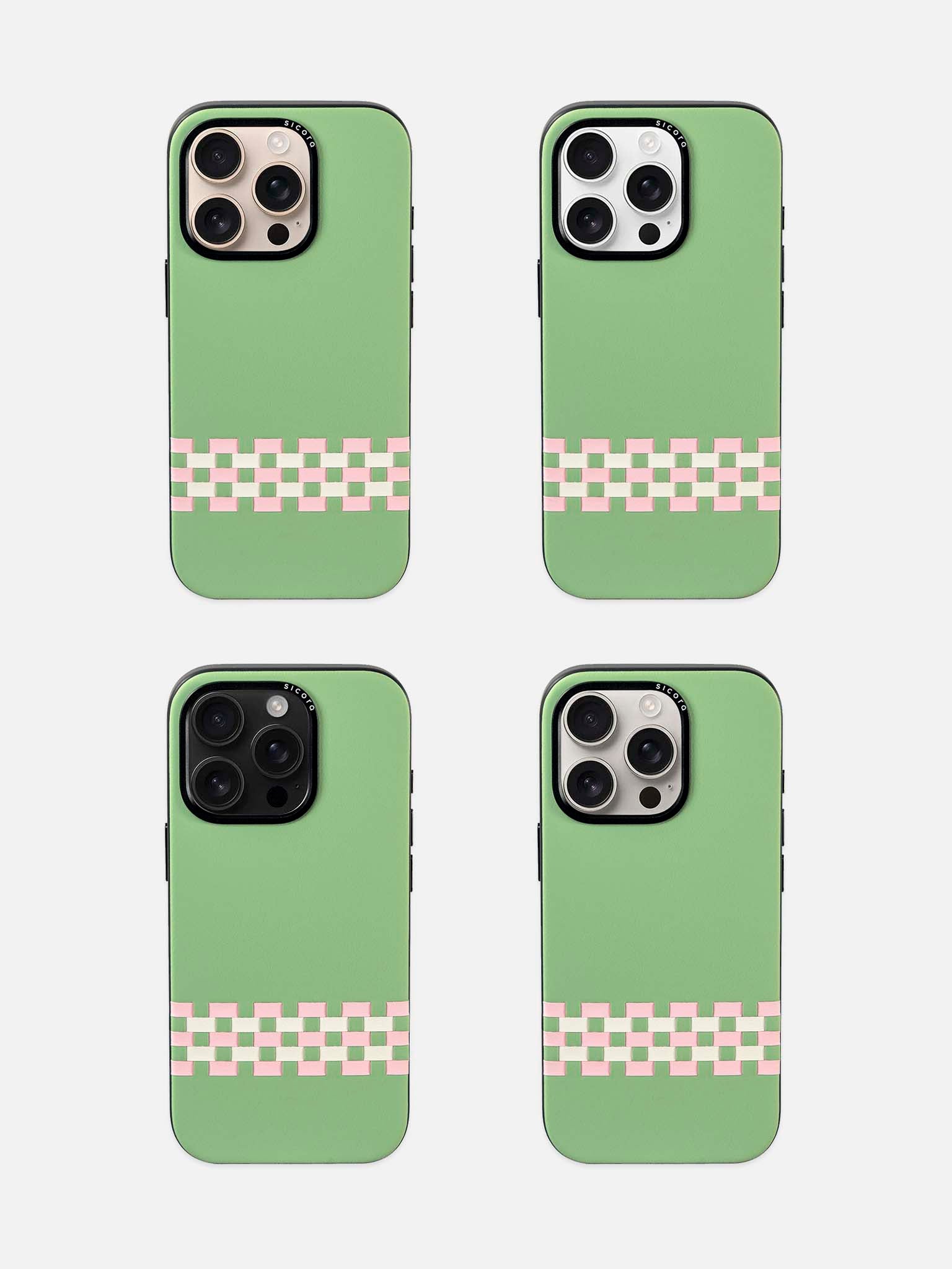 sicora iPhone 16 pro stitchon case avocado PC lineup