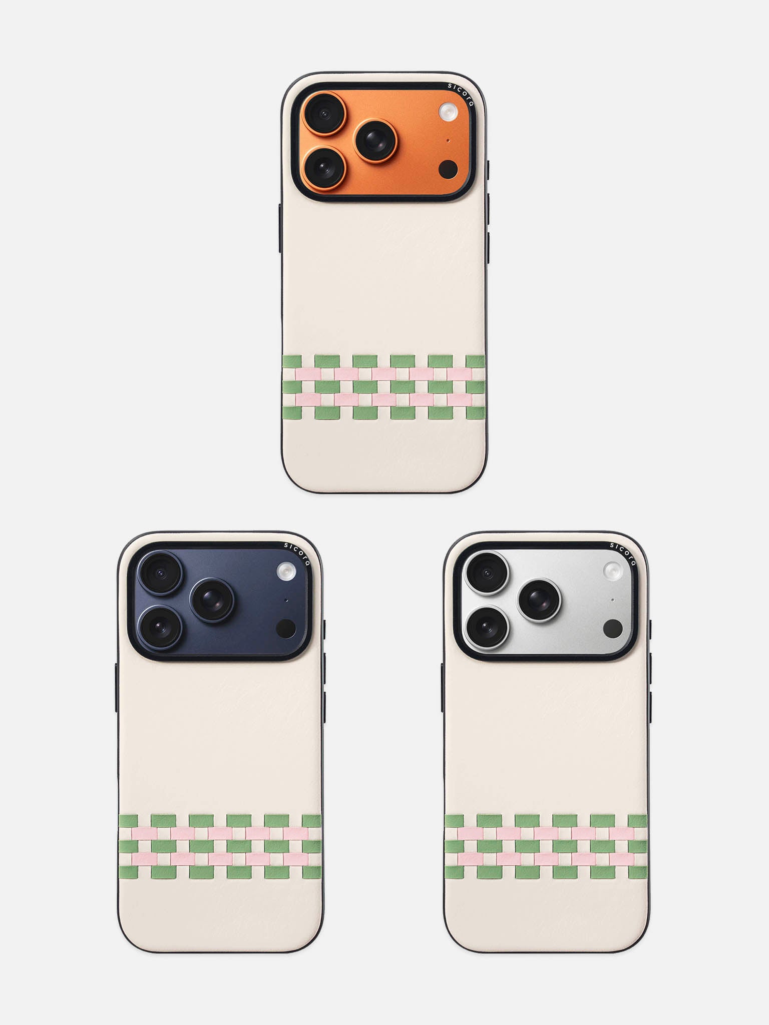 sicora iPhone 17 pro stitchon case cream AP lineup