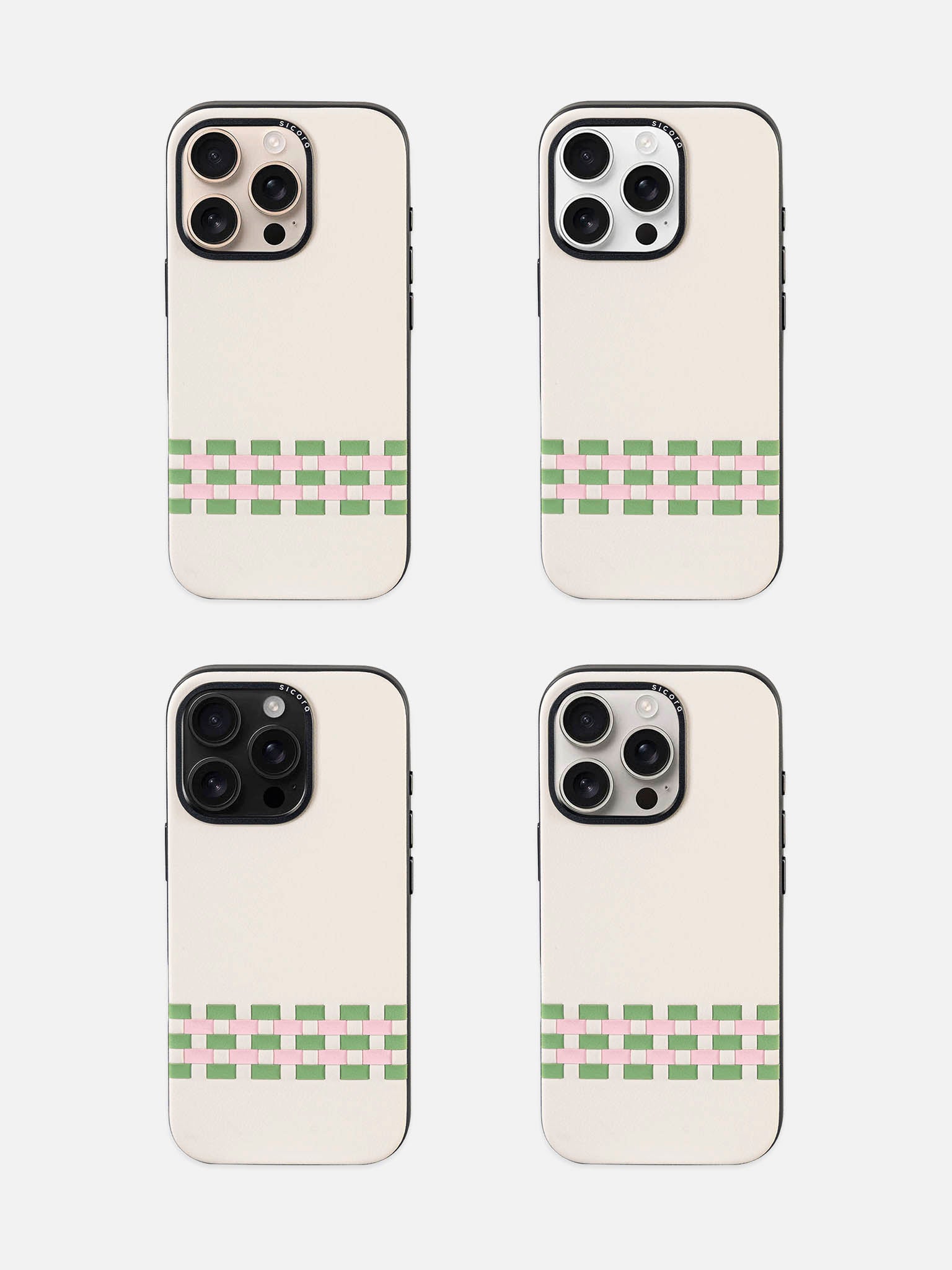 sicora iPhone 16 pro stitchon case cream AP lineup