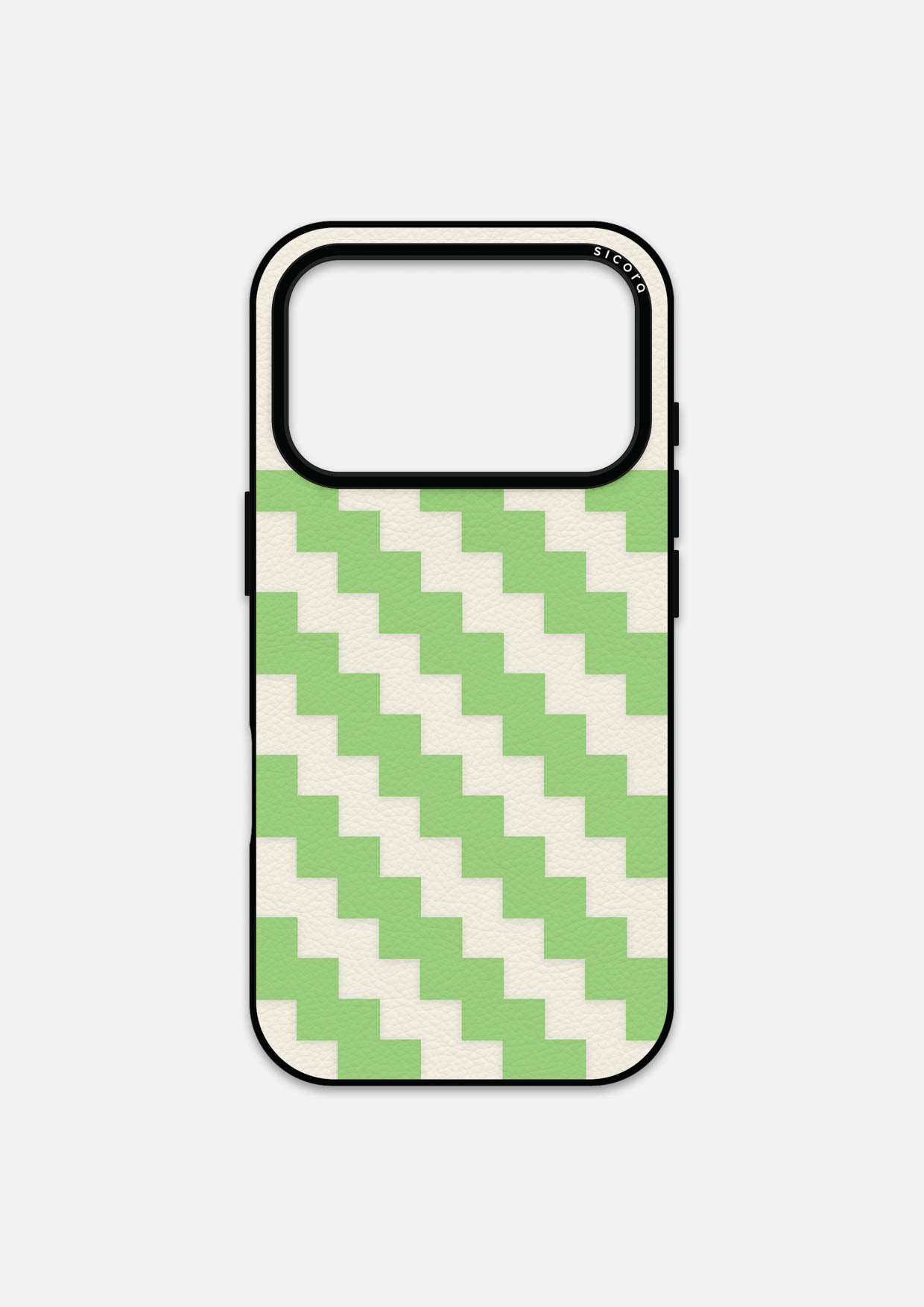 ZIGZAG CASE - AVOCADO + CREAM