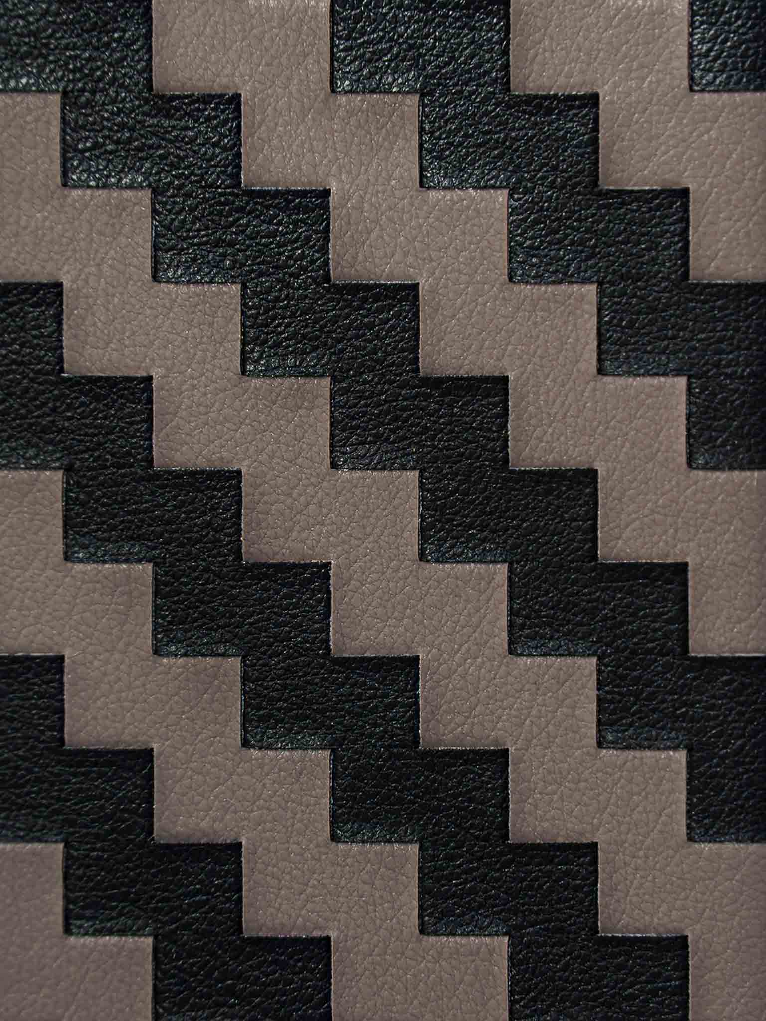 Sicora black and granite gray zigzag pattern