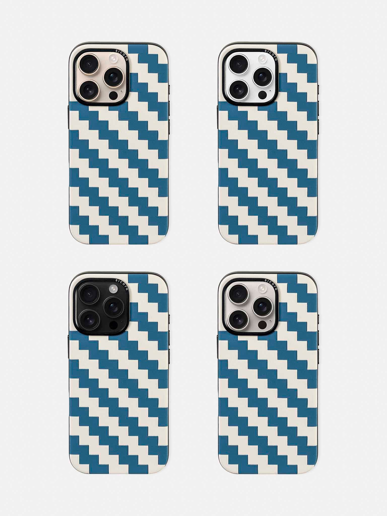 sicora iPhone 16 pro zigzag case sea cream lineup